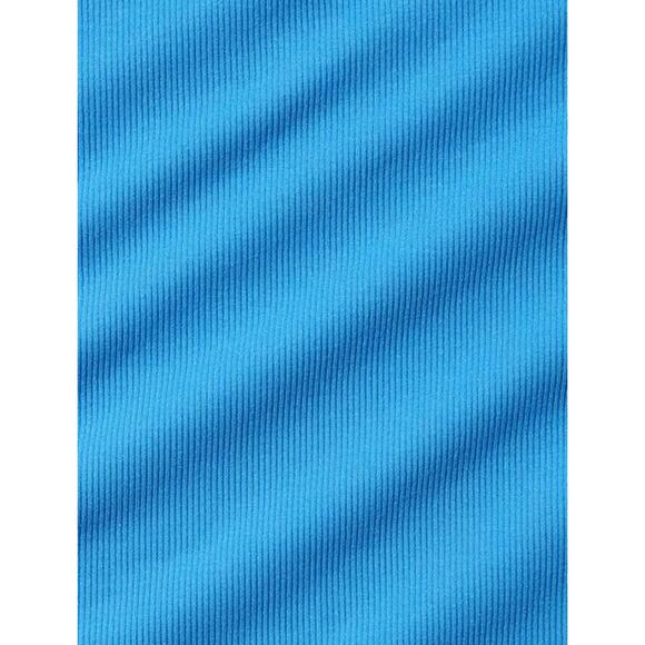 Athleta Signature Rib Square Neck Top Size L Ultramarine Blue Shirt Casual EUC - Picture 9 of 9